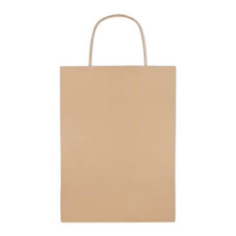 Gift paper bag medium 150 gr/m² beige | No Branding | not available | not available | not available