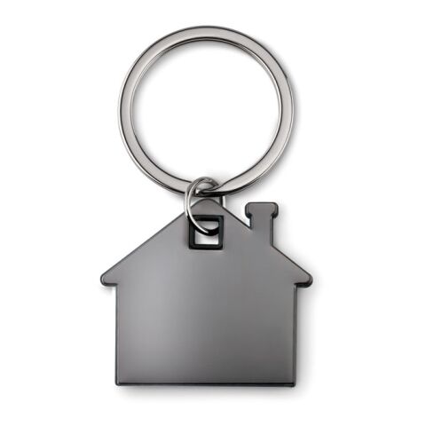 House shape plastic key ring black | No Branding | not available | not available