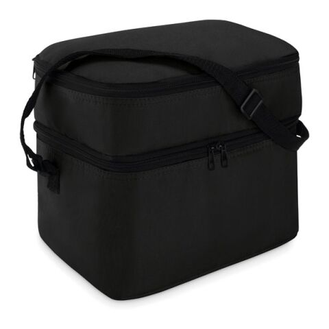 Cooler bag with 2 compartments black | No Branding | not available | not available | not available