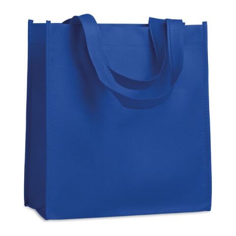 80gr/m² nonwoven shopping bag short handles royal blue | No Branding | not available | not available | not available