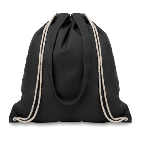 220gr/m² drawstring canvas 2 function bag black | No Branding | not available | not available | not available