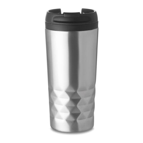 Double wall travel cup 280 ml matt silver | No Branding | not available | not available | not available