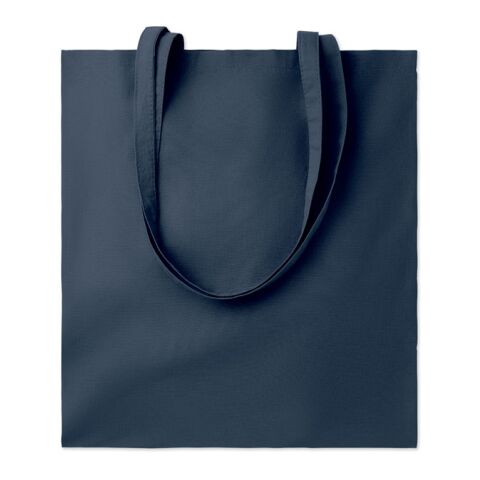 Cotton tote bag with long handles 140gr/m² navy blue | No Branding | not available | not available | not available