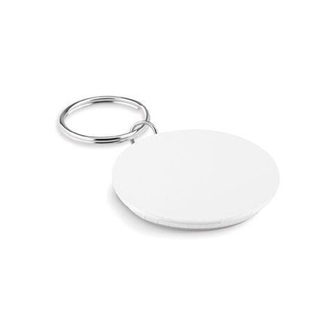 Small pin button key ring white | No Branding | not available | not available