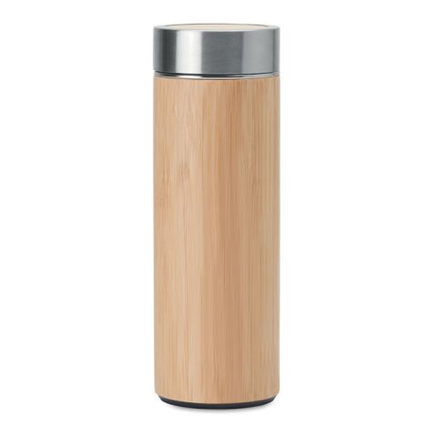 Double wall bamboo vacuum flask 400ml wood | No Branding | not available | not available | not available