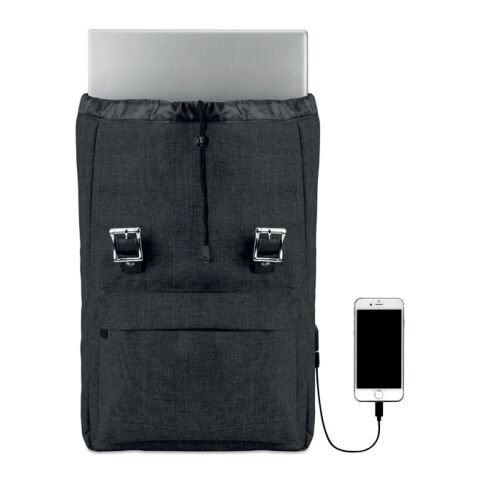 Backpack in 600D polyester black | No Branding | not available | not available | not available