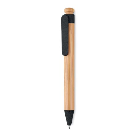 Bamboo/Wheat-Straw ABS ball pen black | No Branding | not available | not available