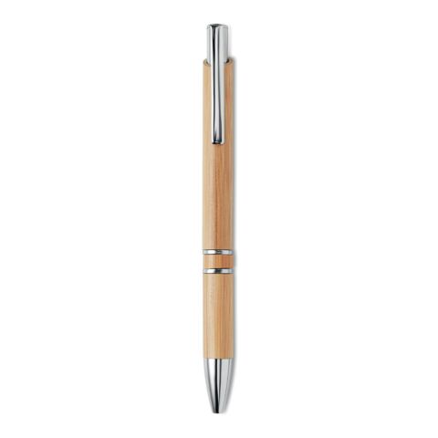 Bamboo automatic pen with chrome clip wood | No Branding | not available | not available