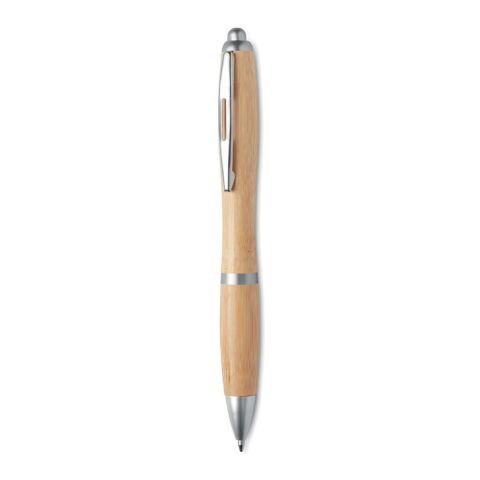 Ball pen in ABS and bamboo matt silver | No Branding | not available | not available