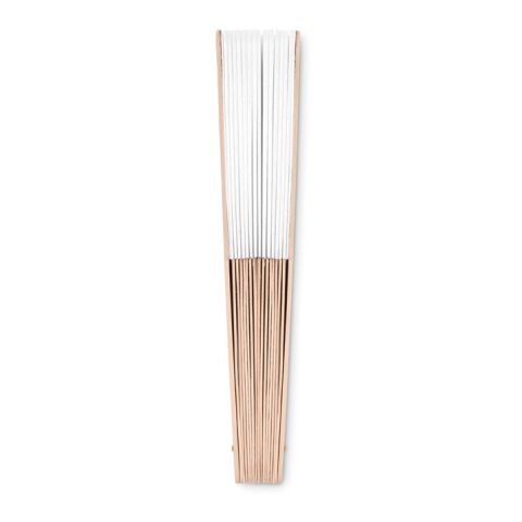 Manual hand fan in wood white