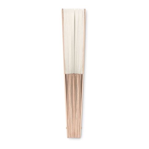 Manual hand fan in wood beige | No Branding | not available | not available