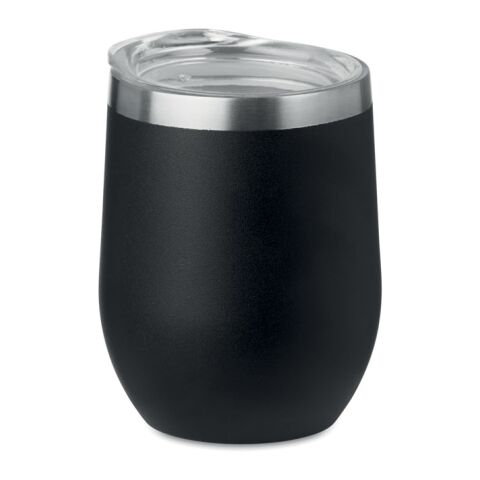 Double wall mug 300ml black | No Branding | not available | not available | not available