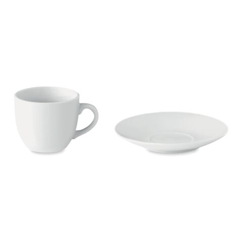 Espresso cup and saucer 80 ml white | No Branding | not available | not available
