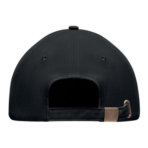 Baseball Kappe. 6 Panele. mit Metallverschluss black | No Branding | not available | not available | not available