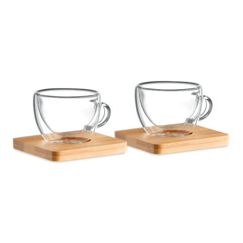 Set of 2 double wall espresso transparent | No Branding | not available | not available | not available