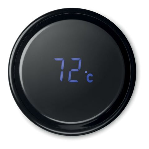 Bottle with touch thermometer black | No Branding | not available | not available | not available