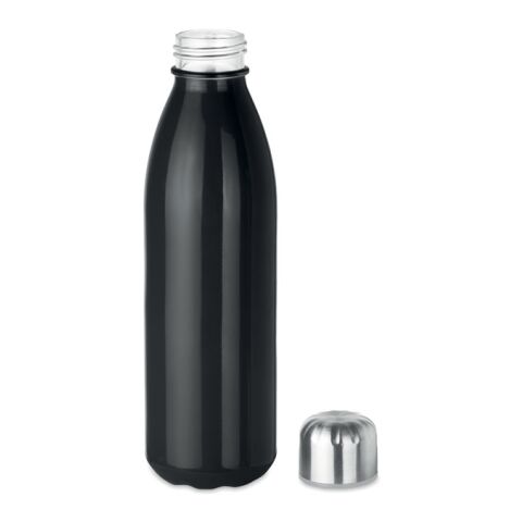 Glass drinking bottle 650ml black | No Branding | not available | not available | not available