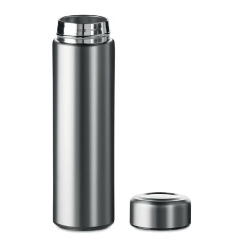 Double wall 425 ml flask matt silver | No Branding | not available | not available | not available