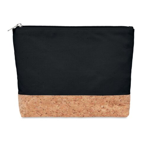 Cork &amp; cotton cosmetic bag black | No Branding | not available | not available | not available