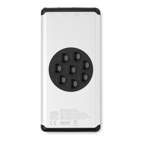 Wireless 10000 mAh Power bank matt silver | No Branding | not available | not available | not available
