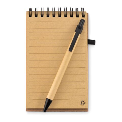 A6 Cork notepad with pen black | No Branding | not available | not available
