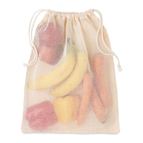 Mesh drawstring pouch 140gr/m² beige | No Branding | not available | not available | not available