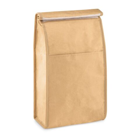 Woven paper 3L lunch bag beige | No Branding | not available | not available