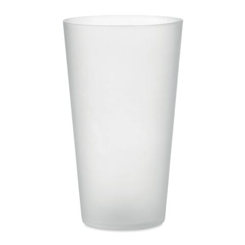 Reusable event cup 500ml transparent/white | No Branding | not available | not available
