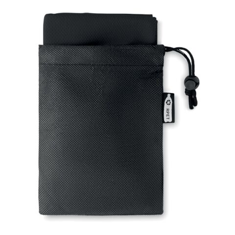 RPET sports towel and pouch black | No Branding | not available | not available | not available