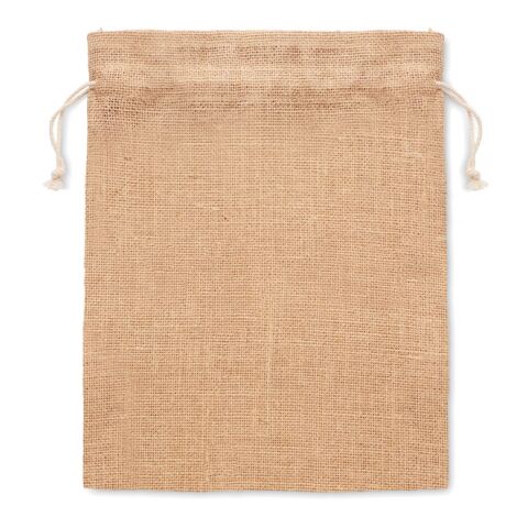 Medium jute gift bag 25 x 32cm beige | No Branding | not available | not available | not available