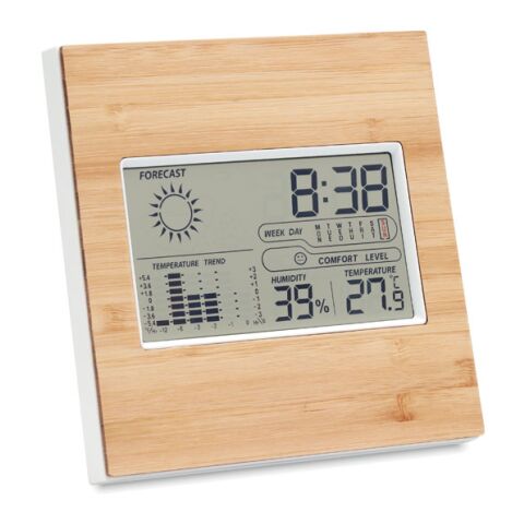 Weather station bamboo front wood | No Branding | not available | not available