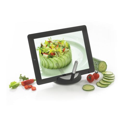 Chef tablet stand with Touch Pen black-silver | No Branding | not available | not available