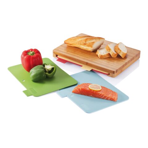 Cutting board with 4pcs hygienic boards brown | No Branding | not available | not available