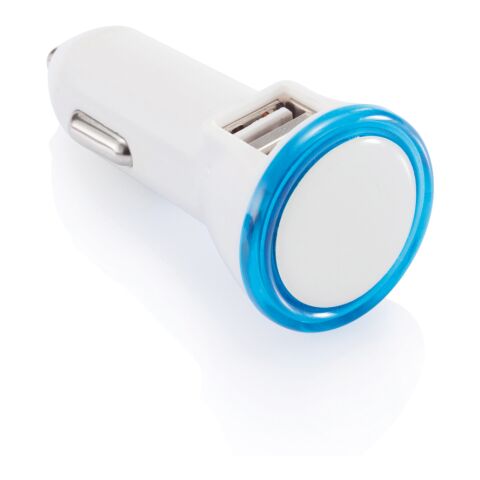 Powerful Dual Port Car Charger blue-white | No Branding | not available | not available