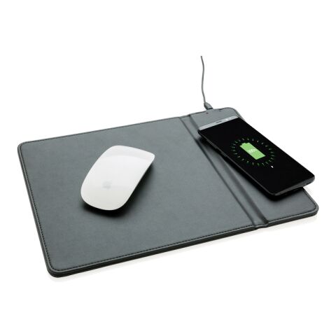 Mousepad with 5W wireless charging black | No Branding | not available | not available