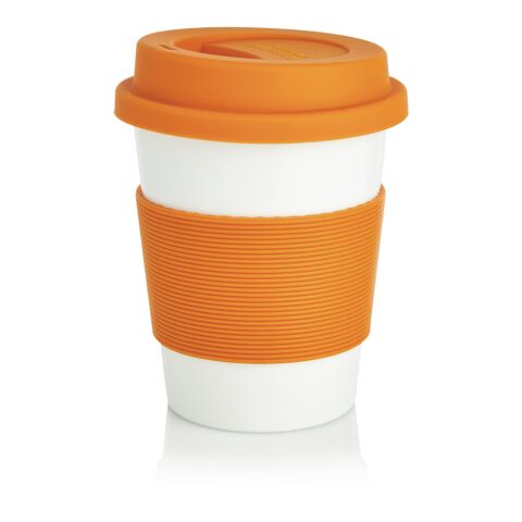 PLA coffee cup orange-white | No Branding | not available | not available