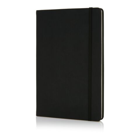 Deluxe hardcover PU A5 notebook Solid black | No Branding | not available | not available