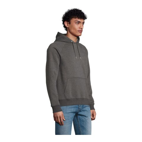 STELLAR Unisex Hooded Sweat Charcoal Melange | S | No Branding | not available | not available | not available