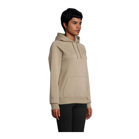 STELLAR Unisex Hooded Sweat Khaki | L | No Branding | not available | not available | not available