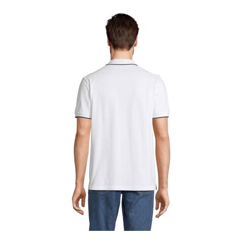 Palermo Polo Shirt White/French Navy | M | No Branding | not available | not available | not available