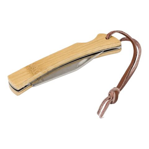 Stainless steel and bamboo foldable knife Beckett brown | No Branding | not available | not available