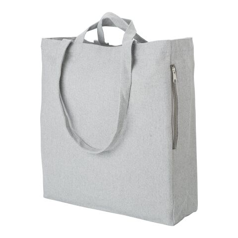 Recycled cotton shopping bag Bennett grey | No Branding | not available | not available