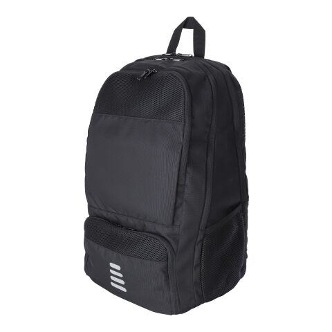 RPET polyester multi-functional backpack Sebastian black | No Branding | not available | not available