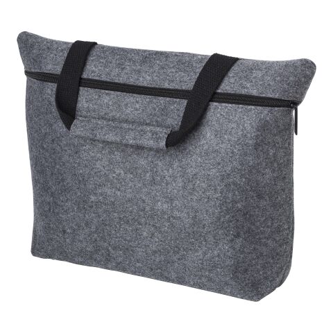 RPET felt document bag Scarlett dark grey | No Branding | not available | not available