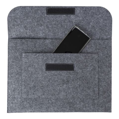 RPET felt document bag Riley grey | No Branding | not available | not available