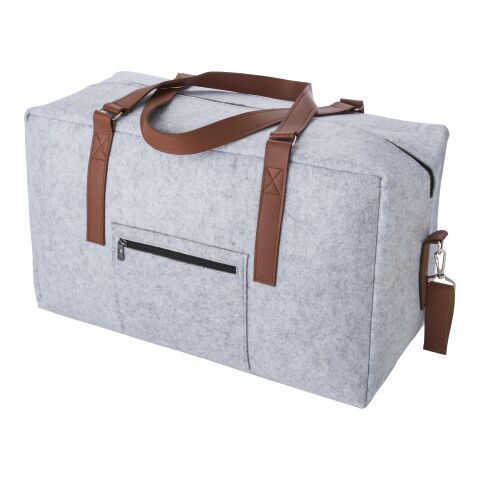 RPET felt travel bag Natalie light grey | No Branding | not available | not available