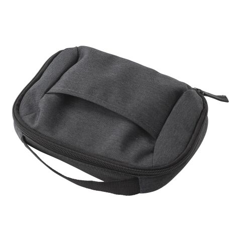 Polyester (600D) travel pouch Jace anthracite | No Branding | not available | not available