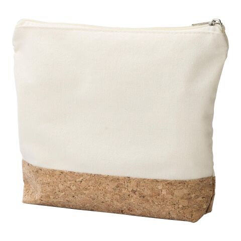 Cotton (220 gr/m2) cosmetic bag Teagan khaki | No Branding | not available | not available