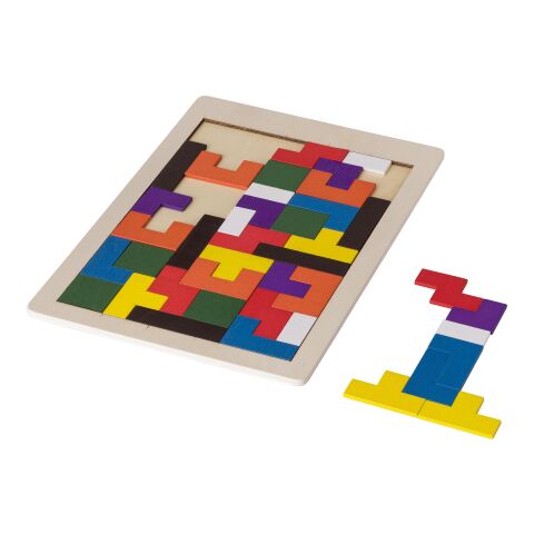 Wooden jigsaw game Skyla brown | No Branding | not available | not available