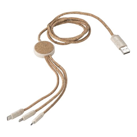 Stainless steel charging cable Gemma brown | No Branding | not available | not available